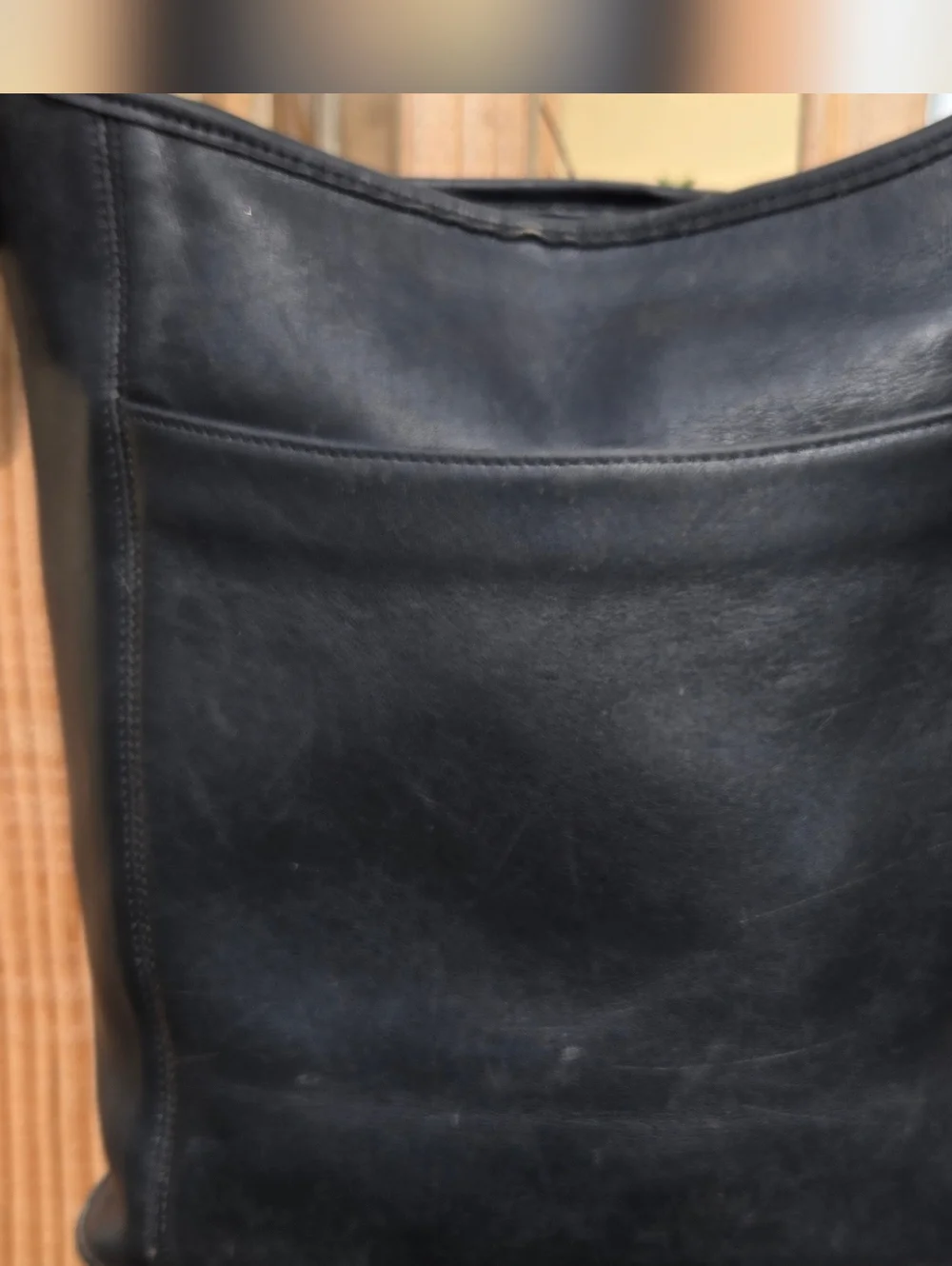 Vintage Coach Black Leather Shoulder Bag - Picture 3 of 12